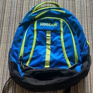 Reebok Blue and Yellow Backpack
